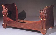Empire Ormolu Mounted Mahogany Bed